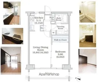 パークフラッツ市谷台町坂【2階】の間取り