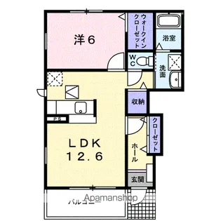 ソレイユコートC【1階】の間取り