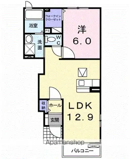 アウローラ【1階】の間取り