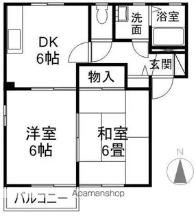 アベニューミキA棟【2階】の間取り