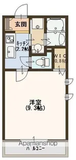 グリーンハウス御園【201号室号室】の間取り