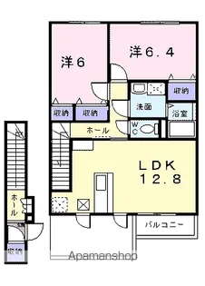 レジデンスネオ【2階】の間取り