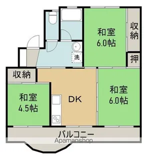 ピース・コーポラス瀬戸 Ⅰ【503号室】の間取り