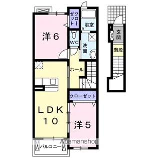 ラフィネⅡ【2階】の間取り