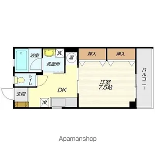 ハウスコーポ桝賀【303号室】の間取り