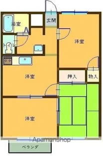 ロイヤルガーデン【202号室】の間取り