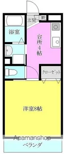 スカイコート睦王【305号室】の間取り