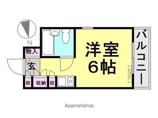 ロイヤルメゾン南武庫之荘【408号室】の間取り