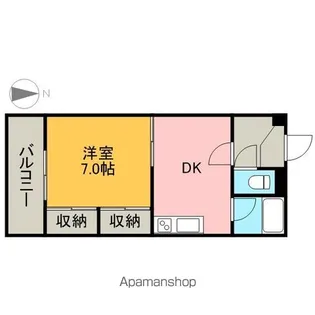 第2栄スカイタウン【3D号室】の間取り