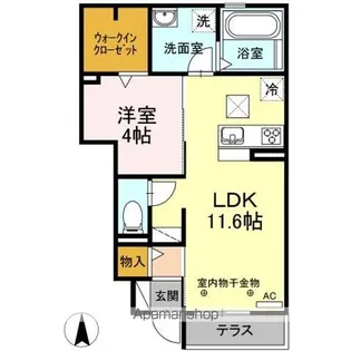 パルテノス【1階】の間取り