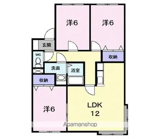 メゾン・ド・エスポワール【1階】の間取り