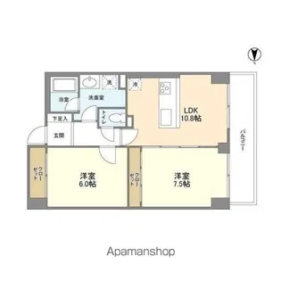 BLANCE SHIBAURA【8階】の間取り