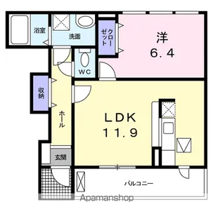 シトロン・フィオーレ【1階】の間取り