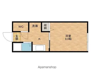 コートデール【203号室】の間取り