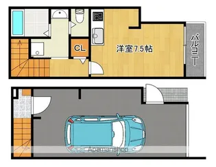 大阪府堺市東区日置荘西町7丁【一戸建】の間取り