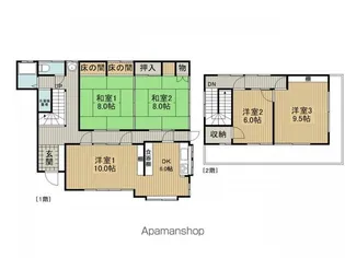 長野県諏訪市大字四賀【一戸建】の間取り
