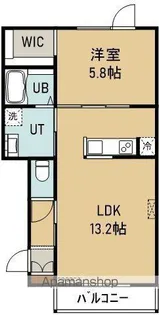 レグノ深堀【202号室】の間取り