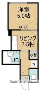 パレス深堀【207号室】の間取り