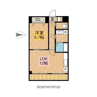 CLAIR HEIWA【5階】の間取り