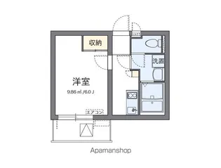 クレイノKOWA【303号室】の間取り