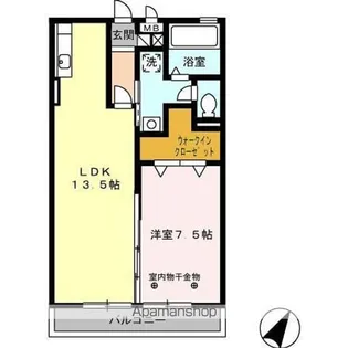 グリーンテラスB棟【3階】の間取り