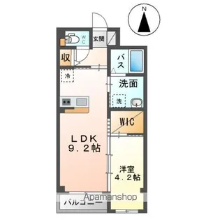 EPIC HEIM(エピック ハイム)【105号室】の間取り