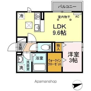 リヴェール【1階】の間取り