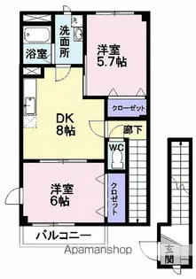 グラン・パステークI【2階】の間取り