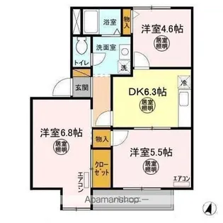 メルヴェイユ II【2階】の間取り