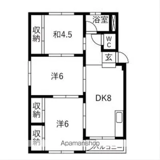 朝霧ビル【506号室】の間取り