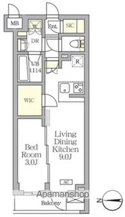 アジールコート都立大学【2階】の間取り