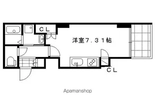 MILLE LIBRORUM【401号室】の間取り