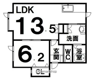 HIMAWARI【102号室】の間取り