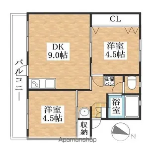 二村ビル【3階】の間取り