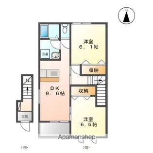 フィオーレ【2階】の間取り