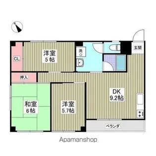 ヴィラ代官山北棟【1階】の間取り
