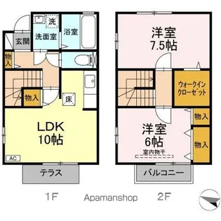 サンモール ナナ B【1階】の間取り