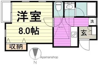 リブレア向山【203号室】の間取り