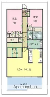 常盤町レジデンス【7階】の間取り