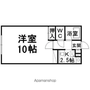 コーポこうえん【203号室】の間取り