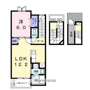 アンティ フルール【3階】の間取り