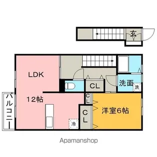 ヴィラ・クローバー【2階】の間取り