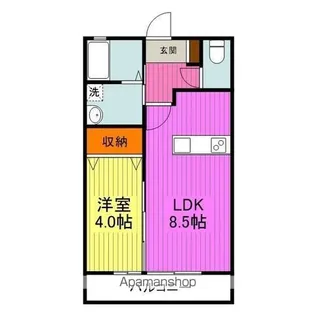 レトアA【2階】の間取り