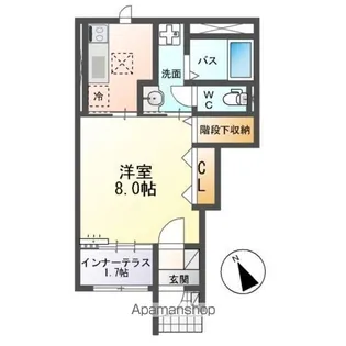 アーバンスカイM【1階】の間取り