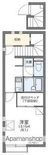 レオネクストYANNO3【201号室】の間取り