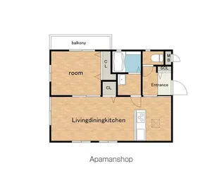 グランジュテ【202号室】の間取り