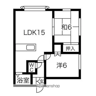 リベラ95【1-D号室】の間取り