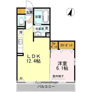 シャイン陽街【3階】の間取り