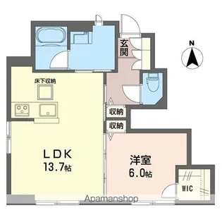 フィオーレ 世田谷【101号室】の間取り