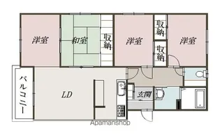 宮下ハイツ【3階】の間取り